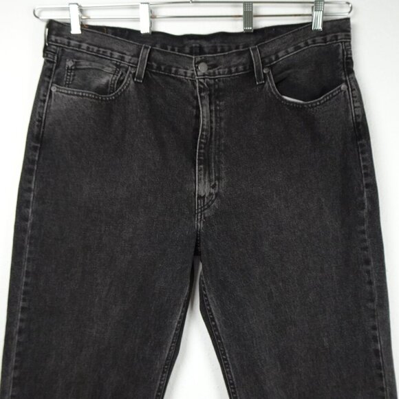 Levi's 550 Relaxed Jeans Men's Size 42x32 Washed Black Denim Cotton Loose Fit - Picture 2 of 11